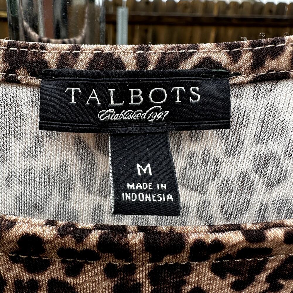 Talbots animal print dress size Medium - Picture 4 of 5
